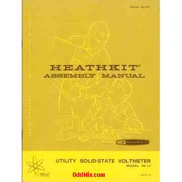 Heathkit IM-17 Solid State Voltmeter Assembly Operation Manual FET DC AC Ohms [6 KB]