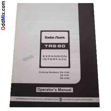 TRS-80 Expansion Interface Operator's Manual Technical Information [7 KB]