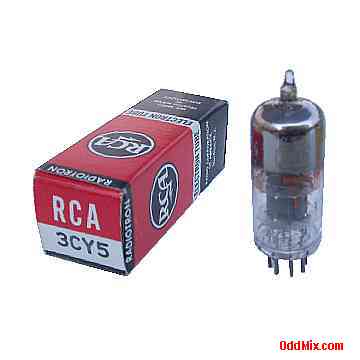 3CY5 Sharp-Cutoff Tetrode Miniature Glass RCA Radiotron Electron Vacuum Tube [8 KB]