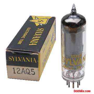 12AQ5 Sylvania Beam Power 12W Class-A Amplifier Electronic Vacuum Tube [10 KB]