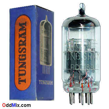 PCC189 Medium-Mu, Low Noise Twin Triode Tungsram RF Amplifier Vacuum Electron Tube [15 KB]