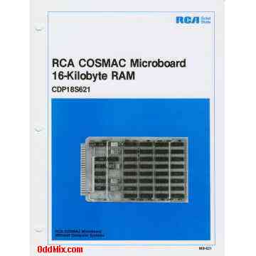 MB-621 CDP18S621 RCA COSMAC Microboard 16-Kilobyte RAM User Manual [8 KB]