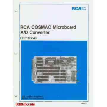 MB-643 CDP18S643 RCA COSMAC Microboard A/D Converter User Manual [8 KB]