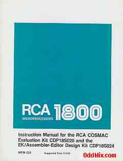 Instruction Manual for the RCA COSMAC CDP18S020 Evaluation Kit CDP18S020 and the EK/Assembler-Editor Design Kit CDP18S024 [6 KB]