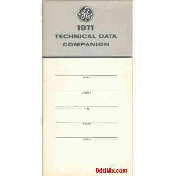 General Electric 1971 Technical Data Companion Reference Booklet [4 KB]
