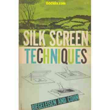 Silk Screen Techniques Guide Manual Arts Craft Reference Book [8 KB]