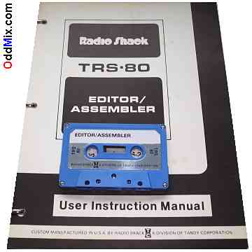 TRS-80 EDTASM Editor Assembler User Instruction Manual Utility Program Reference Radio Shack [9 KB]