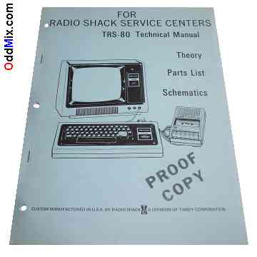 TRS-80 Micro Computer Technical Manual Proof Copy Vintage System Information [10 KB]