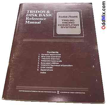 TRSDOS Disk BASIC Reference Manual TRS-80 Version 2.1 PC Computer Radio Shack Book [12 KB]