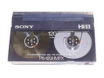 P6-120HMX Sony Hi8 Video Metal Particle Tape Cassette 8 MM Professional Recorder [10 KB]