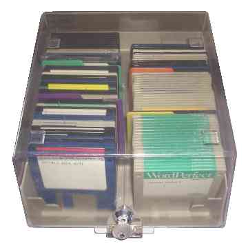 Floppy Disc 3.5 inch 1.44 MB HD DD 100 Magnetic Recording Media Lockable Container [9 KB]