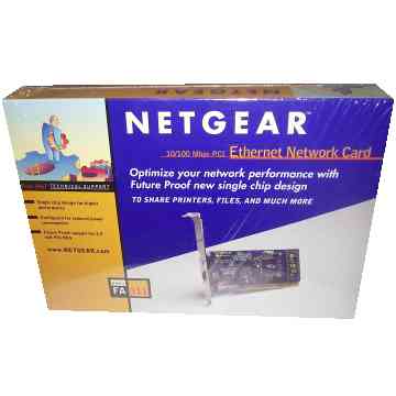 LAN Network PCI Card Netgear FA311 10/100 Mbps Ethernet Internal Windows Linux [10 KB]