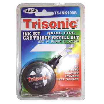 Ink Refill Kit Inkjet Black Trisonic TS-INK100B Hypodermic Injection Needle 3 In 14 G [12 KB]