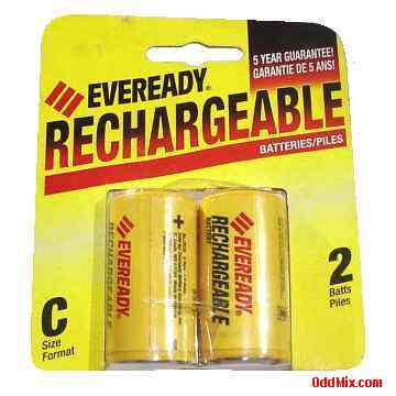 Eveready CH35BP-2 Size C NiCd Nickel Cadmium Rechargeable Sealed Cells [15 KB]