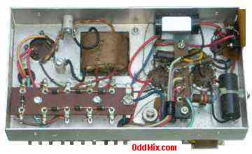High Voltage Regulated DC Power Supply with 6C4, 6CG7, 6CM4 Vacuum Tubes bottom view [11 KB]