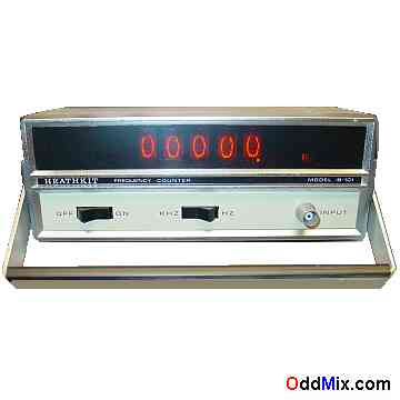 Frequency Counter 15 MHz Digital Crystal Controlled Five Digit Display Heathkit IB-101 [8 KB]