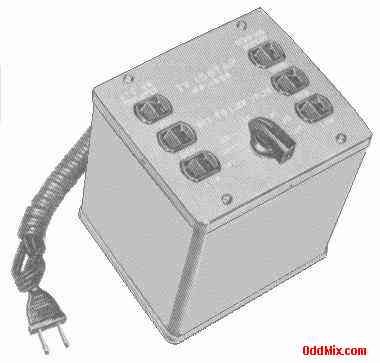 RCA WP-25A TV Isotap Magnetically Shielded Isolation Transformer Autotransformer [10 KB]