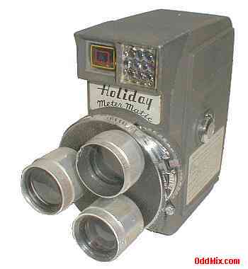 Film Video Camera 16MM Photographic Mechanical Holiday Meter Magic Three Objective [9 KB]