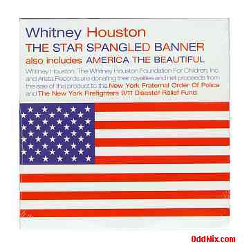 Whitney Houston CD Album The Star Spangled Banner Arista Record 0 7822-15054-2 0 [14 KB]