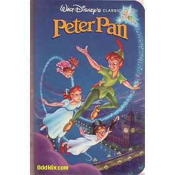 Peter Pan Video by Walt Disney's Animated Cartoon Classics Film VHS NTSC Collectible G [11 KB]