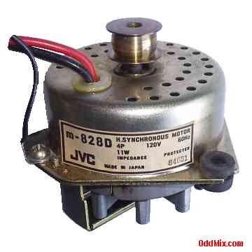 JVC M-828D Motor 120V AC Synchronous Induction Audio Equipment Replacement [11 KB]