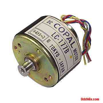 Copal LC-177B Motor DC PM Tachometer Miniature Pulley Bronze Bearings Assembly [13 KB]