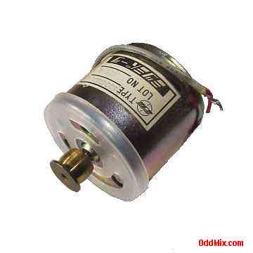 Mitsumi 59C41395P01 Precision Shielded DC Motor with Pulley Bronze Bearings [8 KB]
