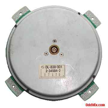 S DL-838-001 Motor DC Floppy Disk Precision Platter Driver 2-34584-2 Flat Back [8 KB]