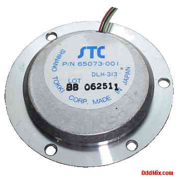 STC Shinano DHL-313 P/N 65073-001 Motor DC PM Hard Disk Precision Platter Driver Back [10 KB]
