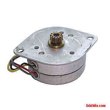 Stepping Motor 18 Degree Step Angle 12 VDC Airpax A82355 Precision Sine Generator [8 KB]