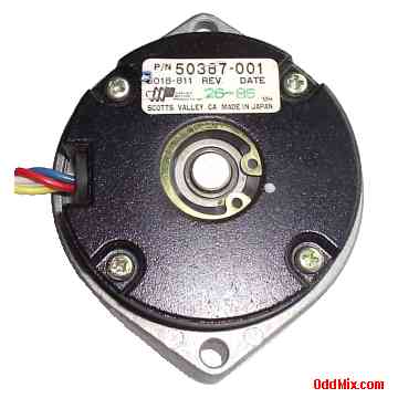 Seagate 5018-811 P/N 50387-001 Stepping Motor Four Wire  Dual Ball Bearings Back [12 KB]