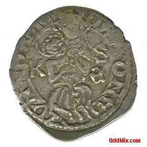 Coin Silver 1446 Hungarian King Ladislaus V Rare Historical Medieval Museum Piece Back Side [15 KB]