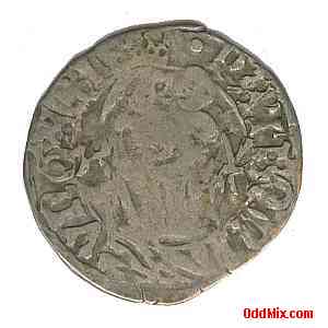 Coin Silver cca 1462 Hungarian King Mathias I. Rare Historical Medieval Museum Piece Back Side [8 KB]