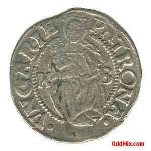 Coin Silver 1528 Hungarian King Ferdinand I Rare Historical Medieval Museum Piece [10 KB]