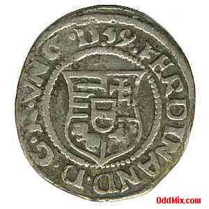 Coin Silver 1539 Hungarian King Ferdinand I Rare Historical Medieval Museum Piece [12 KB]
