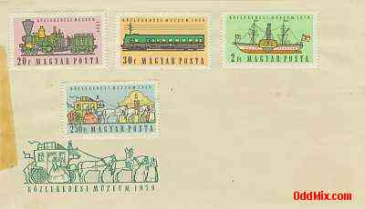 1959 Hungarian Transportation Museum Commemorative Envelope Uncancelled 1 [10 KB]