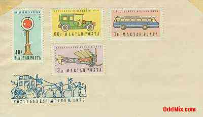1959 Hungarian Transportation Museum Commemorative Envelope Uncancelled 2 [10 KB]