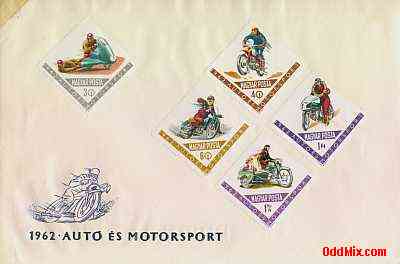 1962 Auto and Motorsport Partial Uncancelled Set Commemorative Stamped Envelope 1 [11 KB]
