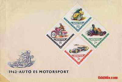 962 Auto and Motorsport Partial Uncancelled Set Commemorative Stamped Envelope 2 [10 KB]