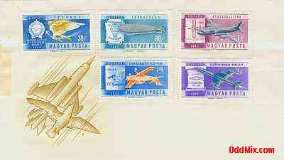 1962 From Ikarus to the Space Rockets Partial Uncancelled Set Stamped Envelope 1 [11 KB]