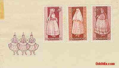 1963 Native Dresses Uncancelled Partial Set Commemorative Stamped Envelope 1 [10 KB]