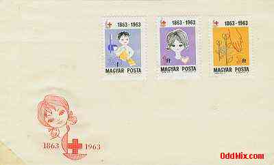 1963 Red Cross (VI) Uncancelled Partial Set Commemorative Stamped Envelope 1 [7 KB]