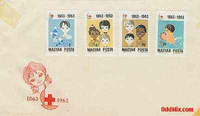 1963 Red Cross (VI) Uncancelled Partial Set Commemorative Stamped Envelope 2 [9 KB]