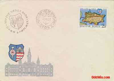1971 Gyor 700 Anniversary First Day Cancellation Stamped Commemorative Envelope [10 KB]