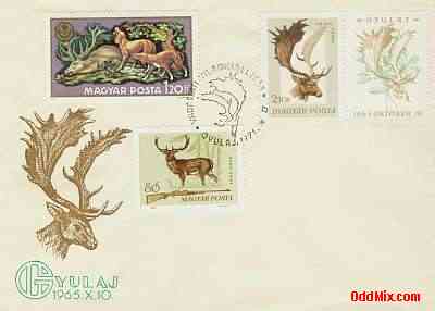 1971 World Hunting Exhibit Special Stamped Cancel Mark Envelope 2 - Gyulaj [15 KB]