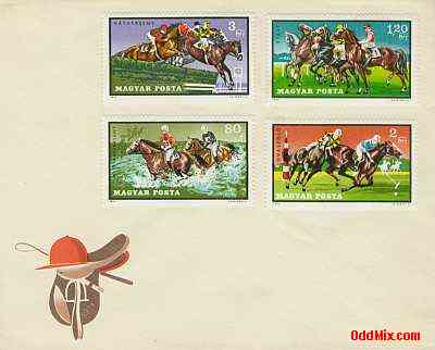 1971 Equestrian Uncancelled Partial Set Commemorative Stamped Envelope 1 [16 KB]