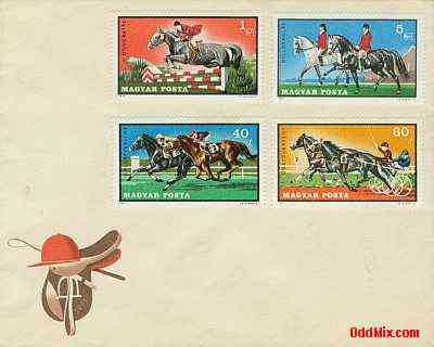 1971 Equestrian Uncancelled Partial Set Commemorative Stamped Envelope 2 [16 KB]