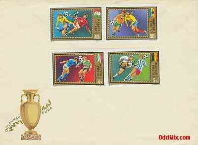 1972 European Soccer Championship Uncancelled Partial Set Commemorative Envelope 1 [12 KB]