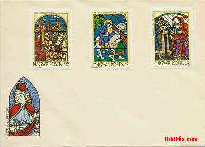 1972 Saint Marton Glass Paintings Uncancelled Partial Set Envelope 2 [13 KB]