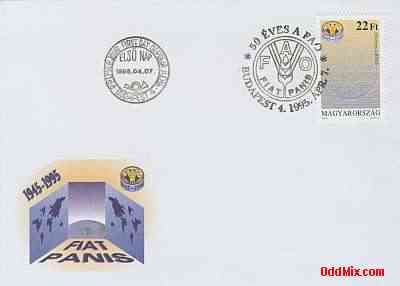 1995 50th Anniversary of the United Nations FAO First Day Cancellation Cover [10 KB]